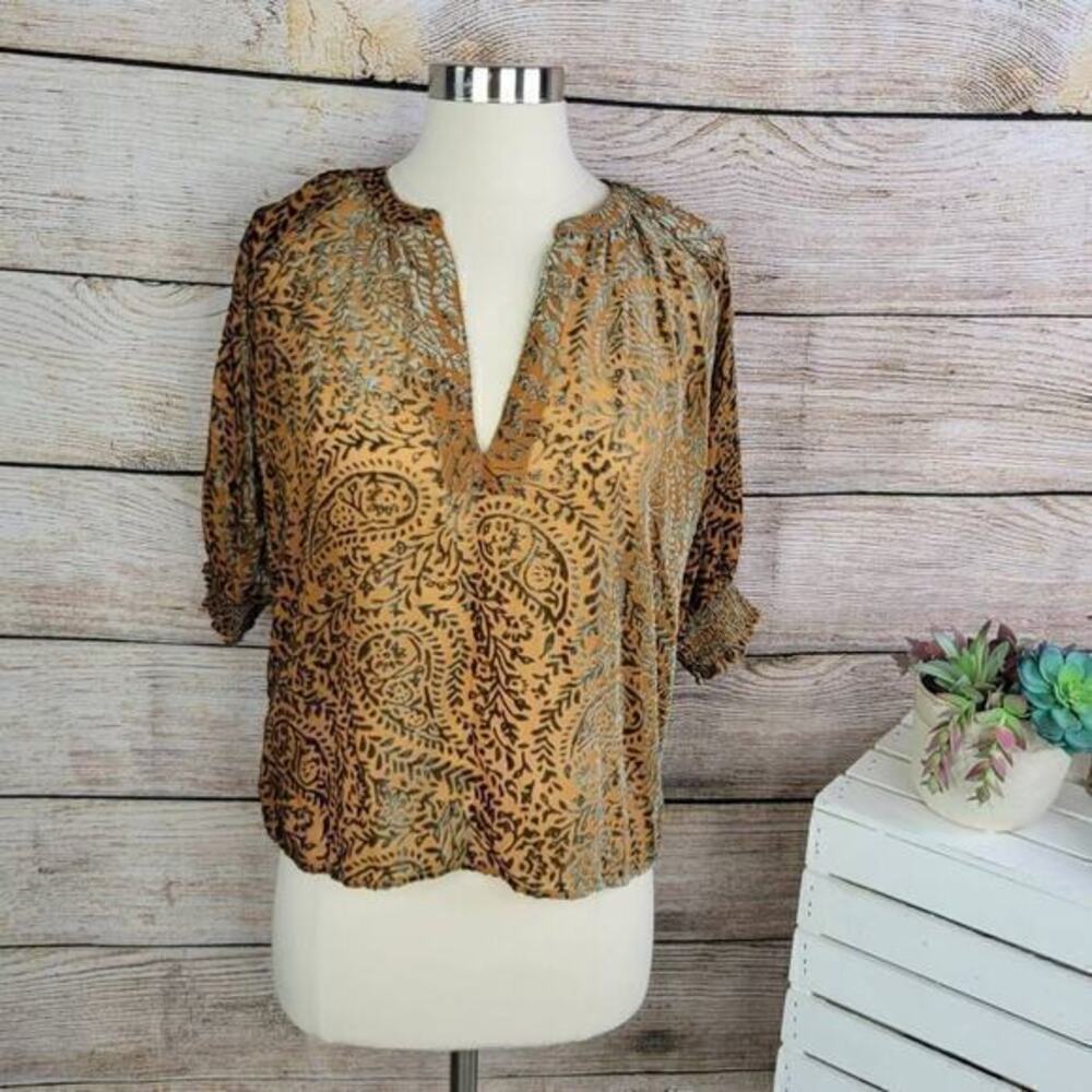 5/$25 BB Dakota Steve Madden Better to Burn Out Flocked Velvet Top Extra Small